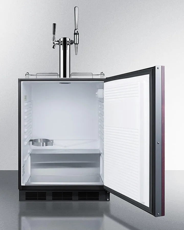 Summit SBC58BLBIADAIFCMTWIN 24 Wide Built-In Coffee Kegerator. Ada Compliant