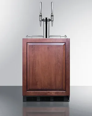 Summit SBC58BLBIADAIFNCFTWIN 24 Wide Built-In Coffee Kegerator. Ada Compliant