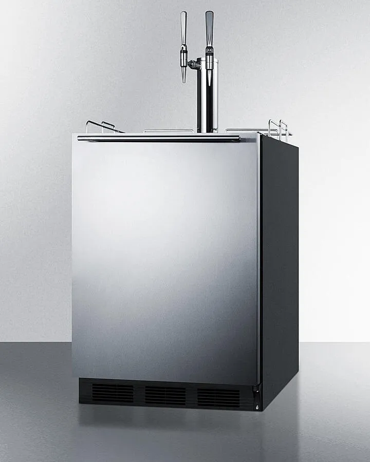 Summit SBC58BLBIADANCFTWIN 24 Wide Built-In Coffee Kegerator. Ada Compliant