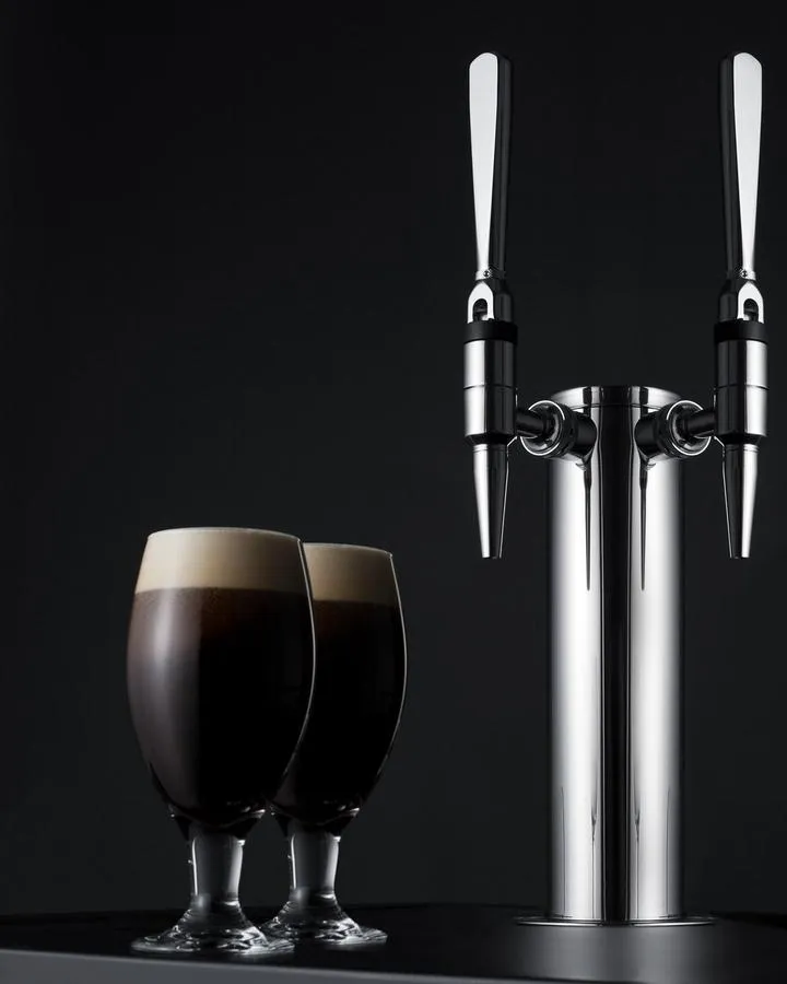 Summit SBC682PNRNCFTWIN 24 Wide Built-In Nitro Coffee Kegerator (Panel Not Included)