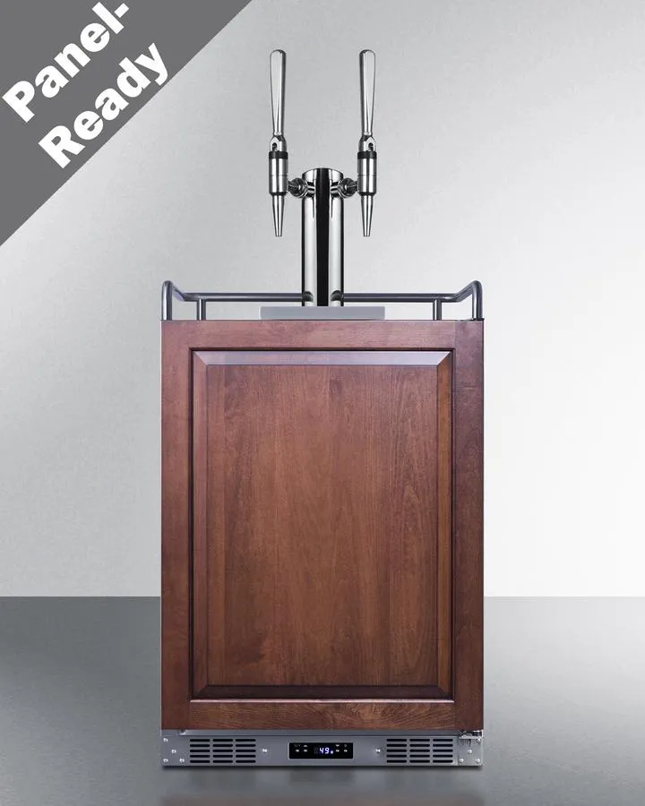 Summit SBC682PNRNCFTWIN 24 Wide Built-In Nitro Coffee Kegerator (Panel Not Included)
