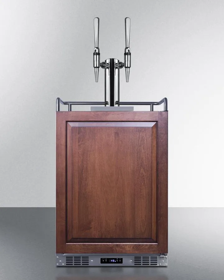 Summit SBC682PNRNCFTWIN 24 Wide Built-In Nitro Coffee Kegerator (Panel Not Included)