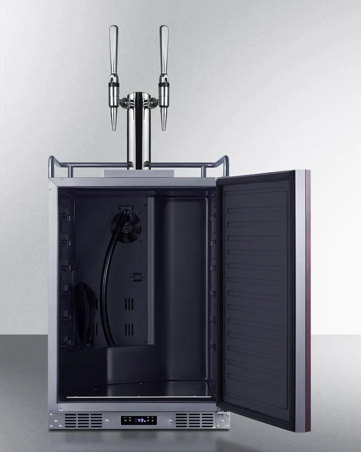 Summit SBC682PNRNCFTWIN 24 Wide Built-In Nitro Coffee Kegerator (Panel Not Included)