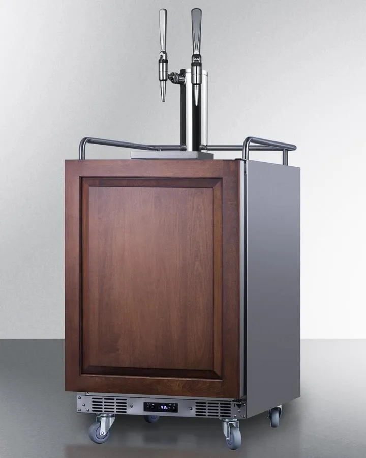 Summit SBC682PNRNCFTWIN 24 Wide Built-In Nitro Coffee Kegerator (Panel Not Included)
