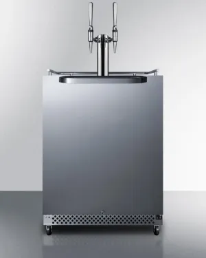 Summit SBC696OSNCFTWIN 24 Wide Built-In Outdoor Nitro Coffee Kegerator