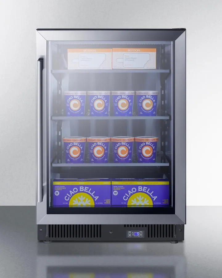 Summit SCF475 24 Wide Commercial Display Freezer