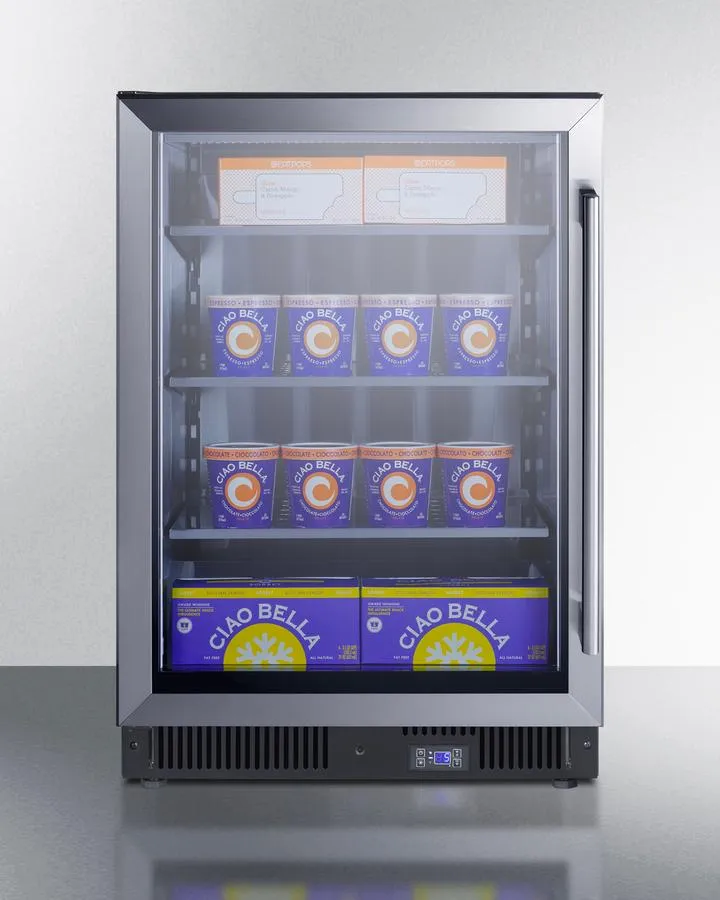 Summit SCF475LHD 24 Wide Commercial Display Freezer