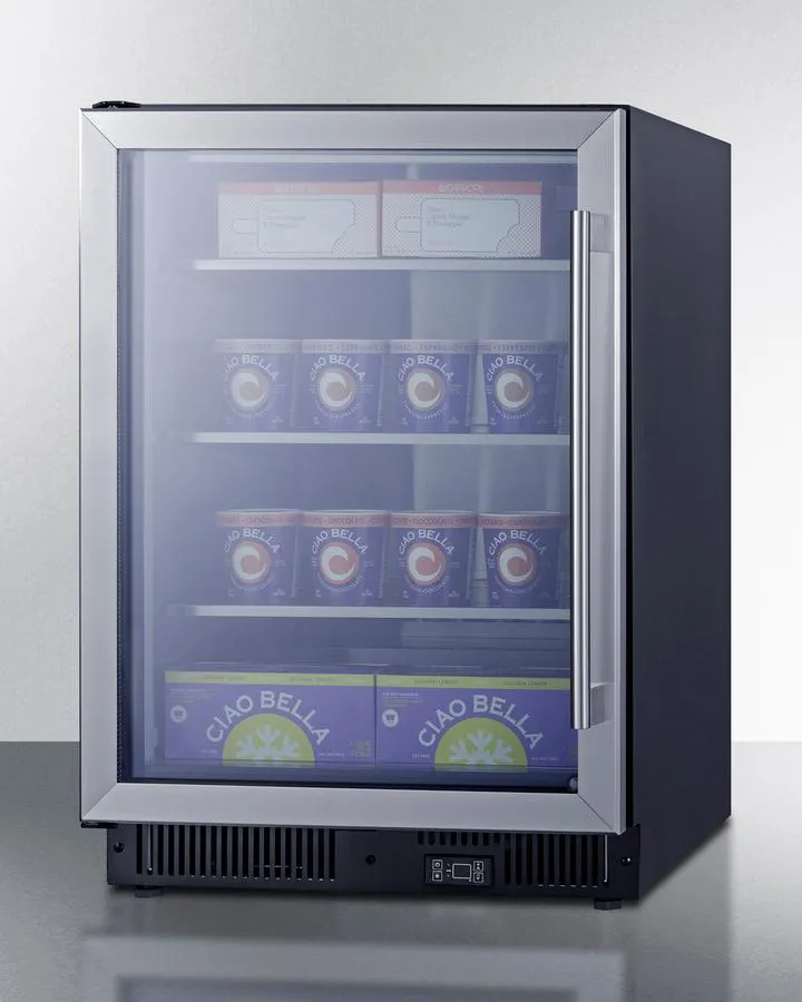 Summit SCF475LHD 24 Wide Commercial Display Freezer