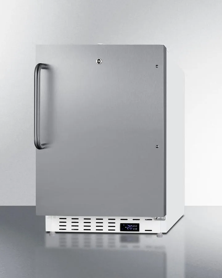 Summit SCF505SSTBADA 20 Wide Built-In Commercial All-Freezer. Ada Compliant