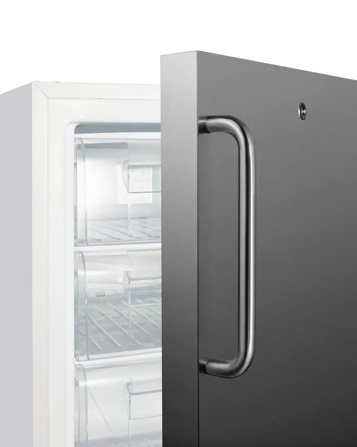 Summit SCF505SSTBADA 20 Wide Built-In Commercial All-Freezer. Ada Compliant