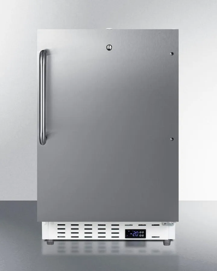 Summit SCF505SSTBADA 20 Wide Built-In Commercial All-Freezer. Ada Compliant