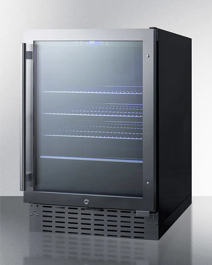Summit SCR2466B 24 Wide Built-In Beverage Cooler