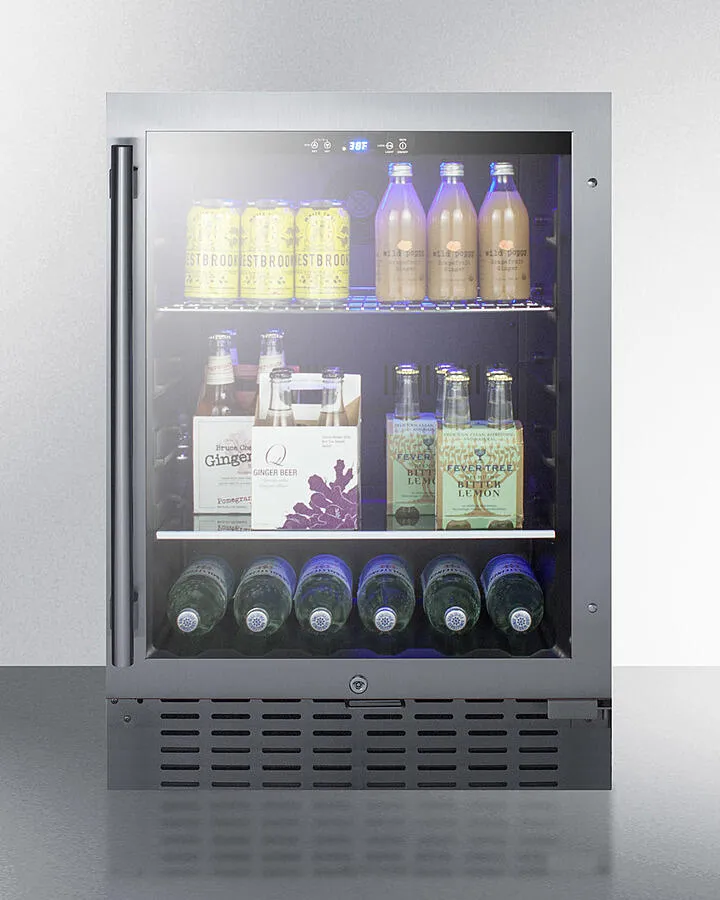 Summit SCR2466BCSS 24 Wide Built-In Beverage Cooler