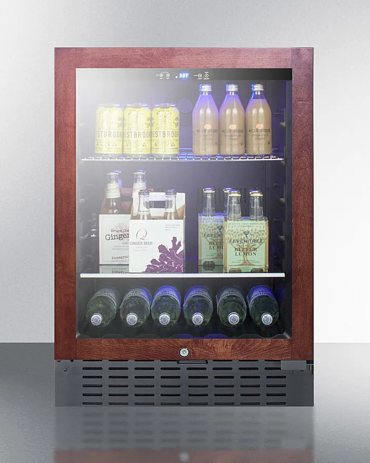 Summit SCR2466BPNR 24 Wide Built-In Beverage Cooler