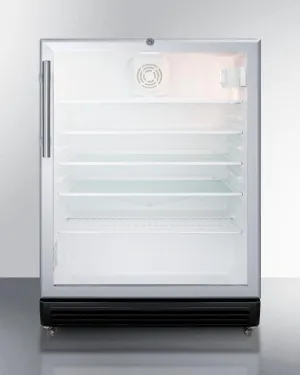 Summit SCR600BGLMBL 24 Wide Beverage Center