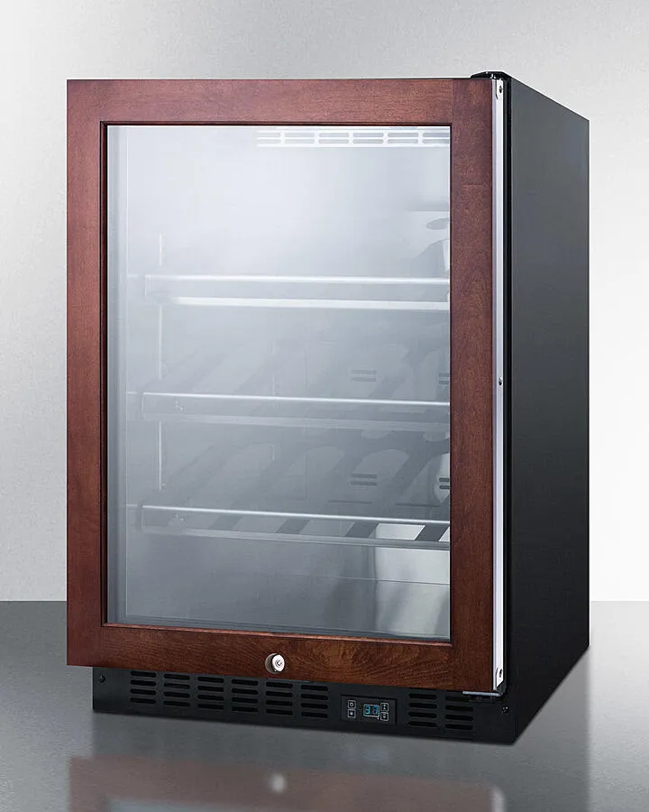 Summit SCR610BLCHPNR 24 Wide Single Zone Built-In Commercial Wine Cellar