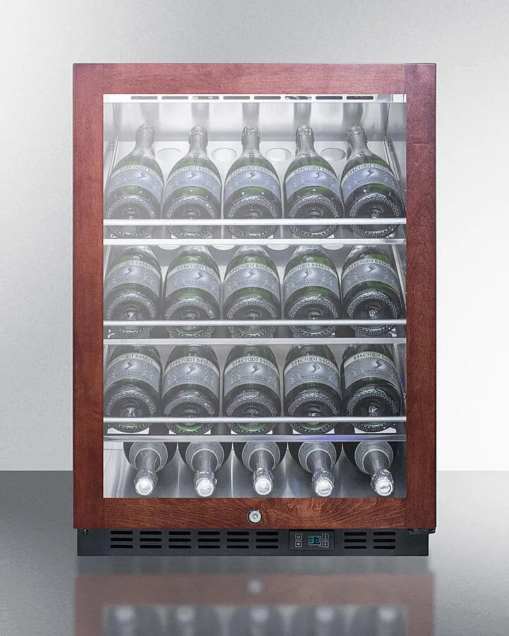 Summit SCR610BLCHPNR 24 Wide Single Zone Built-In Commercial Wine Cellar
