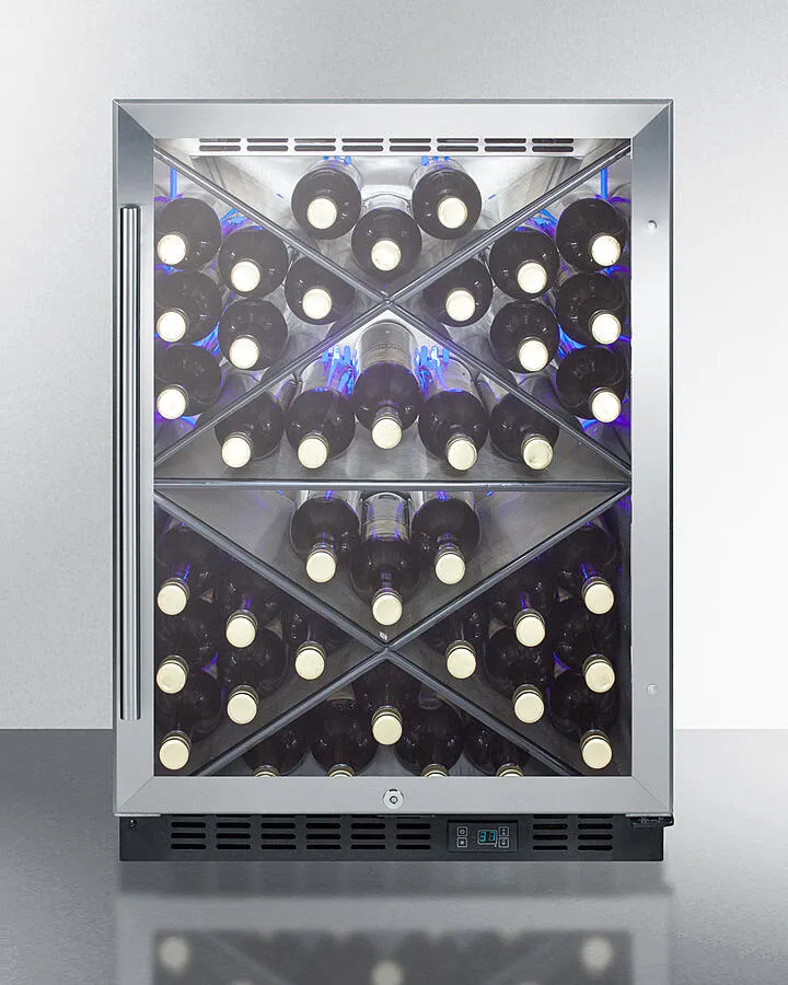 Summit SCR610BLX 24 Wide Single Zone Built-In Commercial Wine Cellar