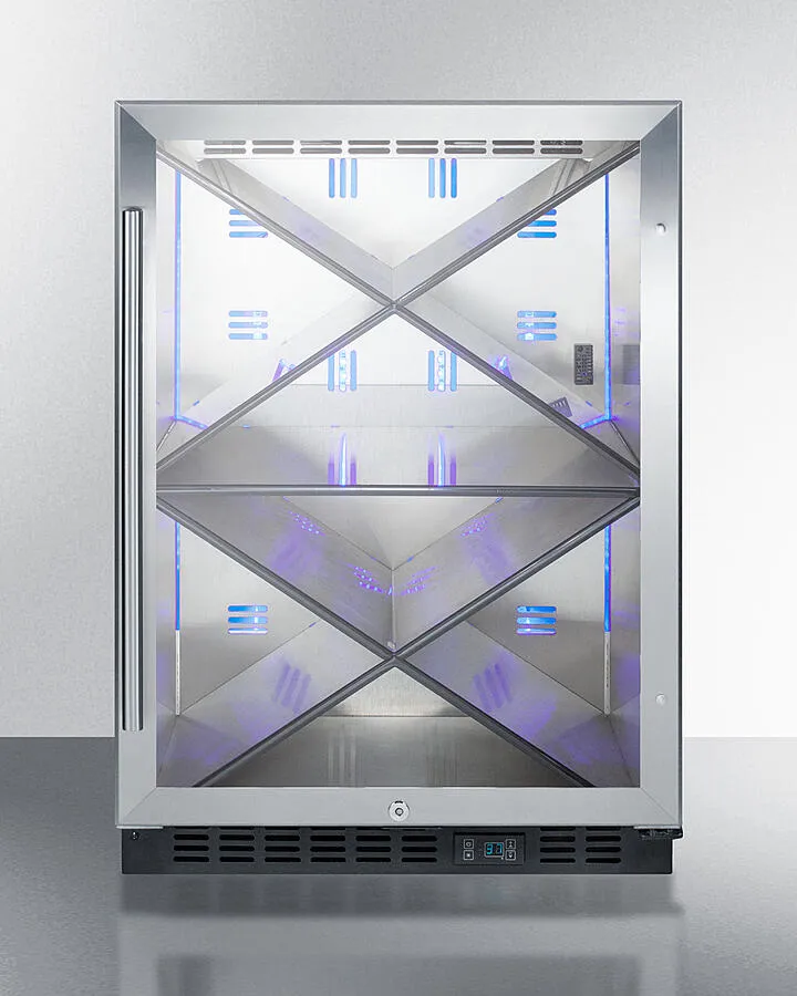 Summit SCR610BLX 24 Wide Single Zone Built-In Commercial Wine Cellar