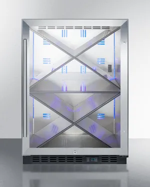 Summit SCR610BLX 24 Wide Single Zone Built-In Commercial Wine Cellar