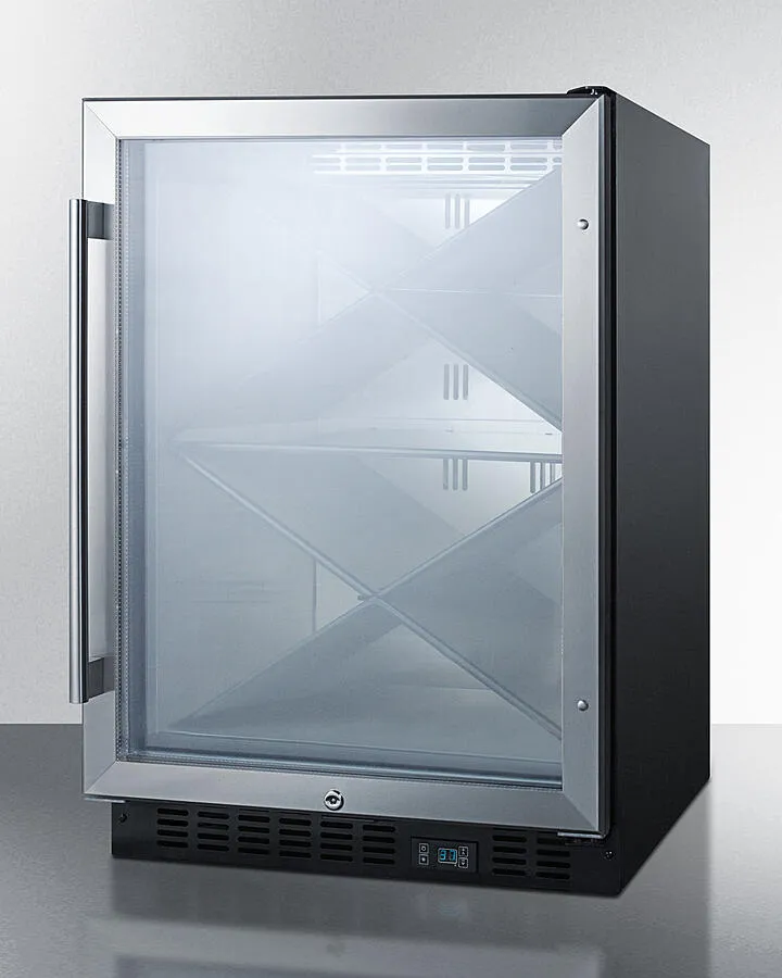 Summit SCR610BLX 24 Wide Single Zone Built-In Commercial Wine Cellar