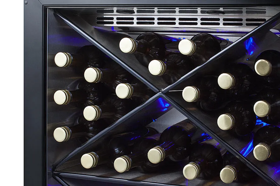 Summit SCR610BLXCSS 24 Wide Single Zone Built-In Commercial Wine Cellar