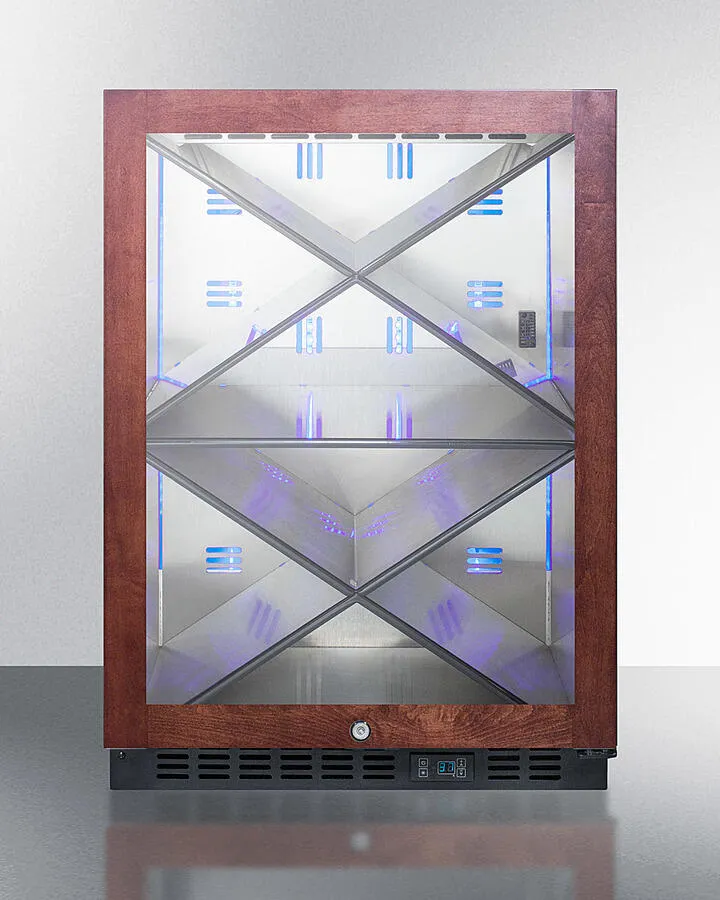Summit SCR610BLXPNR 24 Wide Single Zone Built-In Commercial Wine Cellar