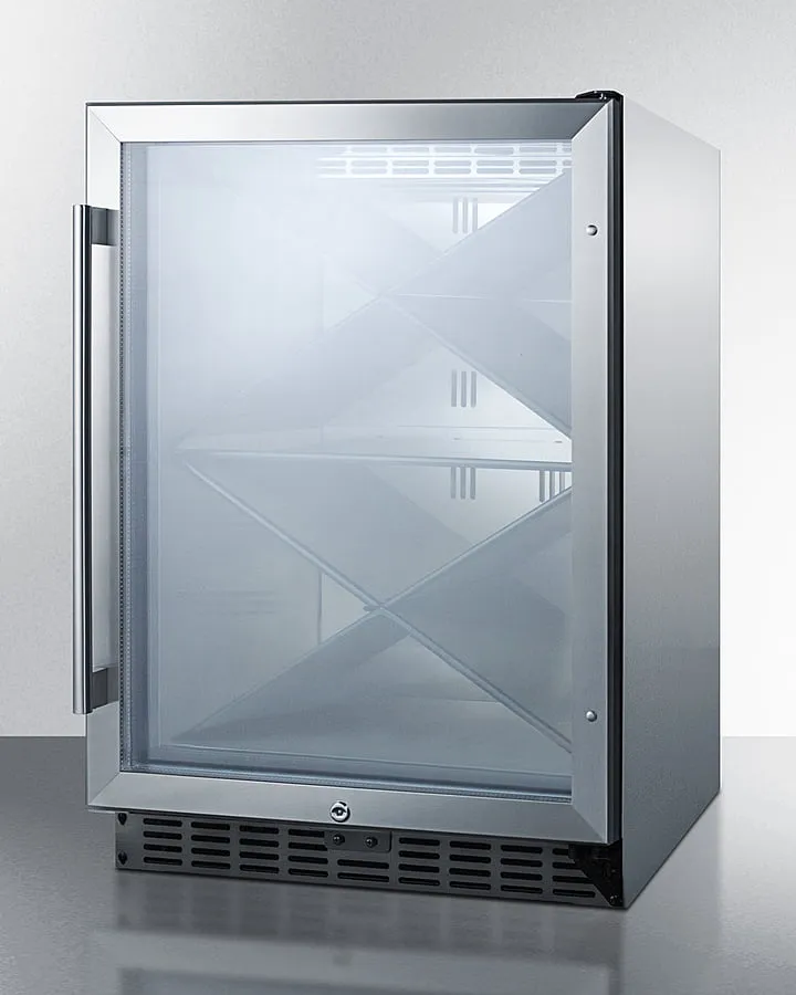 Summit SCR611GLOSX 24 Wide Single Zone Outdoor Commercial Wine Cellar