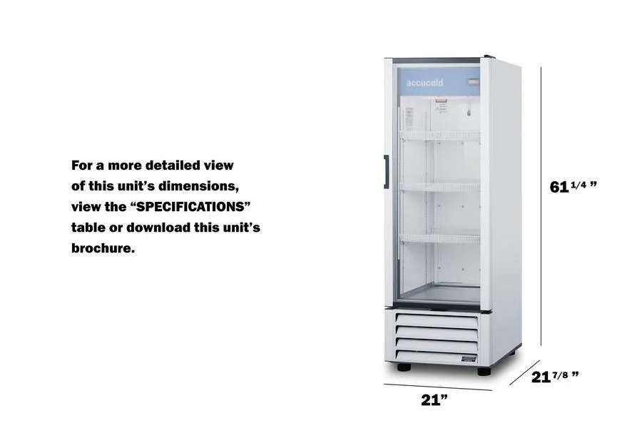 Summit SCR801G 21 Wide Commercial Beverage Refrigerator