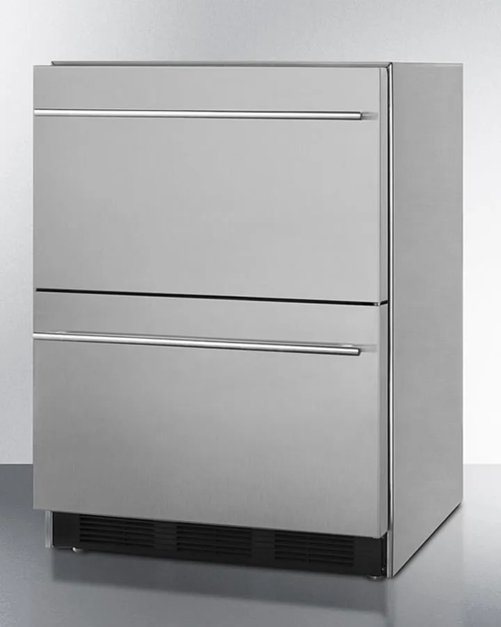 Summit SP6DBS2D7 24 Wide 2-Drawer All-Refrigerator