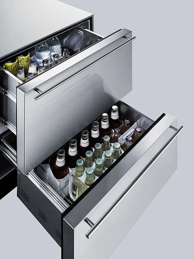 Summit SP6DBS2D7 24 Wide 2-Drawer All-Refrigerator