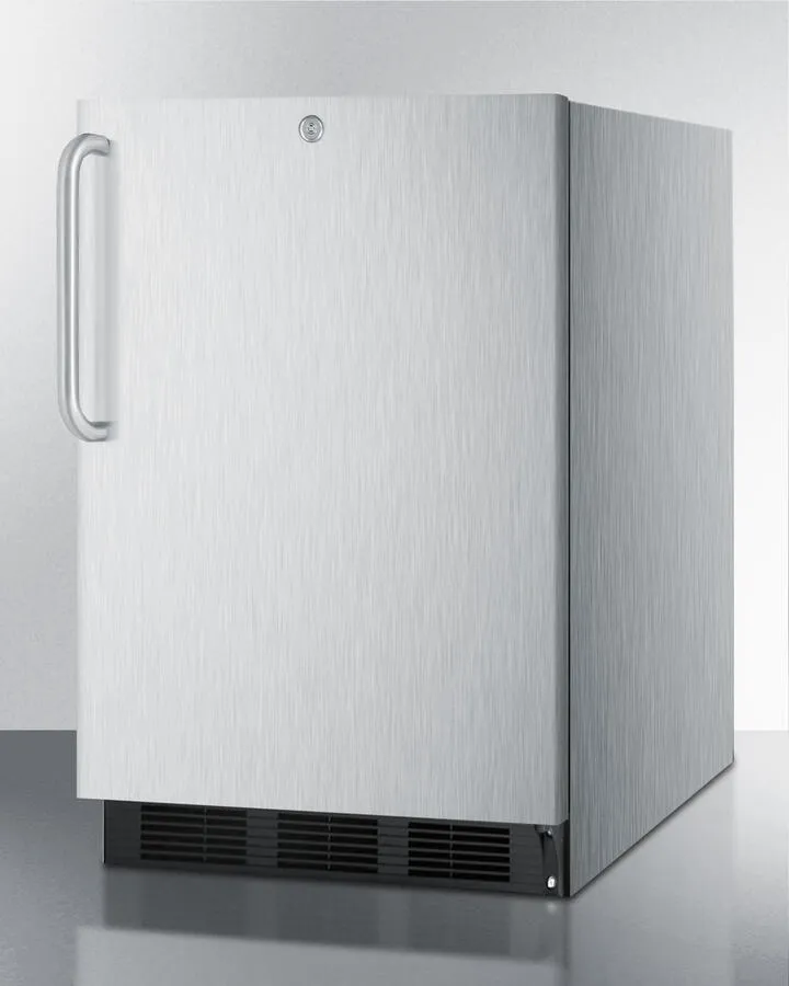 Summit SPR7OSSTADA Ada Compliant Commercial Outdoor Refrigerator In Complete Stainless Steel. Designed For Built-In Or Freestanding Use