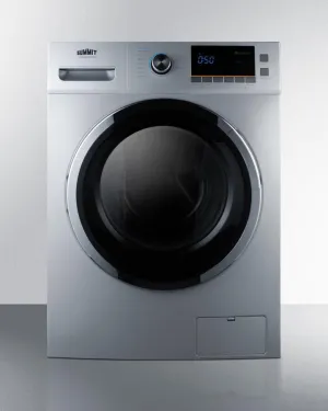 Summit SPWD2201SS 24 Wide 115V Washer/Dryer Combo For Non-Vented Use In Platinum Finish