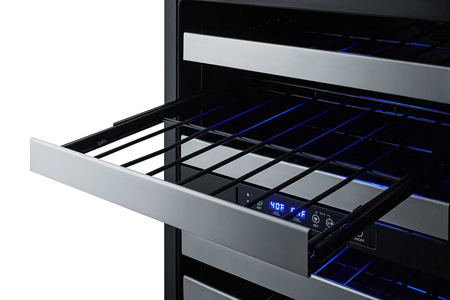 Summit SWC532BLBIST 24 Wide Built-In Wine Cellar