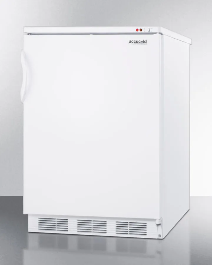 Summit VT65M7 Commercial Freestanding Medical All-Freezer Capable Of -25 C Operation. In White Exterior Finish