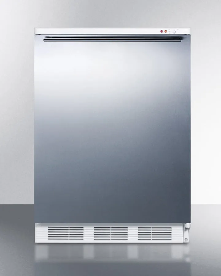 Summit VT65M7BISSHH Commercial Built-In Medical All-Freezer Capable Of -25 C Operation. With Wrapped Stainless Steel Door And Horizontal Handle