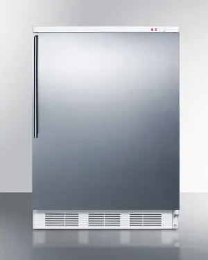 Summit VT65M7BISSHV Commercial Built-In Medical All-Freezer Capable Of -25 C Operation. With Wrapped Stainless Steel Door And Thin Handle