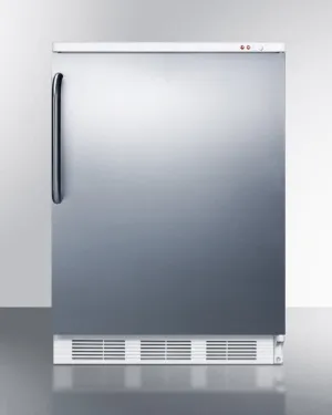Summit VT65M7BISSTB Commercial Built-In Medical Freezer Capable Of -25 C Operation. With Stainless Steel Door And Towel Bar Handle