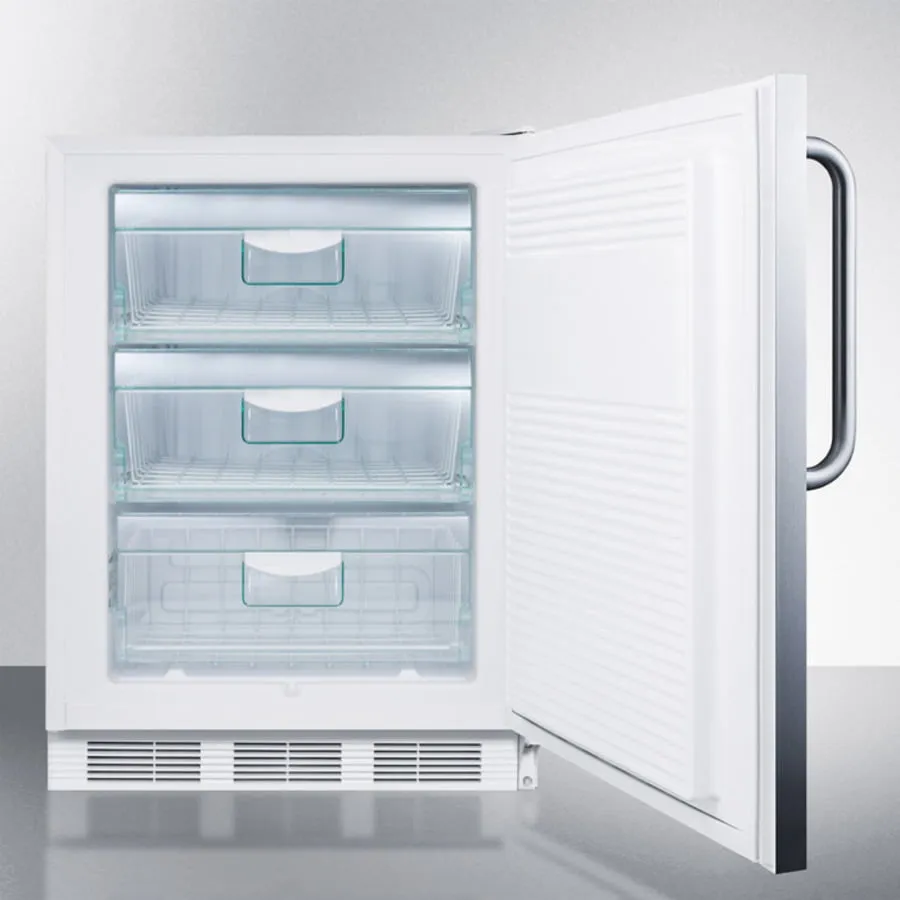 Summit VT65M7CSS Commercial Built-In Medical All-Freezer Capable Of -25 C Operation In Complete Stainless Steel
