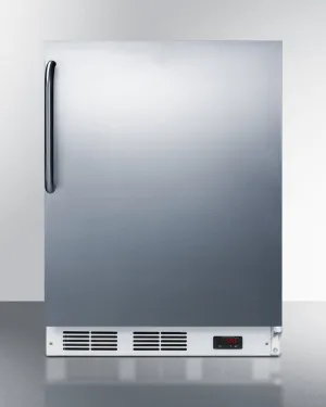 Summit VT65M7SSTBADA Ada Compliant Commercial All-Freezer Capable Of -25 C Operation. With Wrapped Stainless Steel Door And Towel Bar Handle