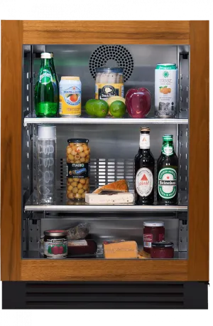 True Residential TURADA24RGAO 24 Inch Overlay Glass Door Right Hinge Ada Height Undercounter Refrigerator