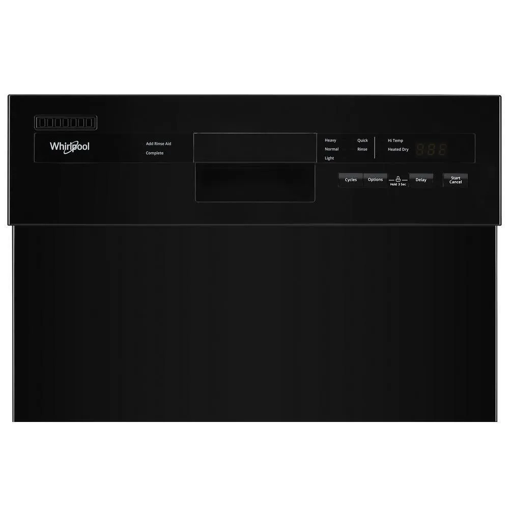 Whirlpool WDPS5118PB Small-Space Compact Dishwasher With Stainless Steel Tub