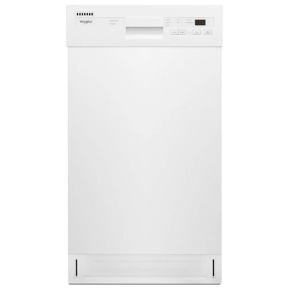 Whirlpool WDPS5118PW Small-Space Compact Dishwasher With Stainless Steel Tub