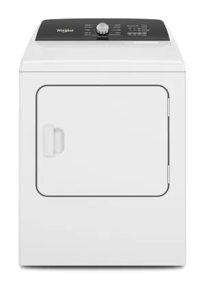 Whirlpool WED5050LW 7.0 Cu. Ft. Top Load Electric Moisture Sensing Dryer With Steam
