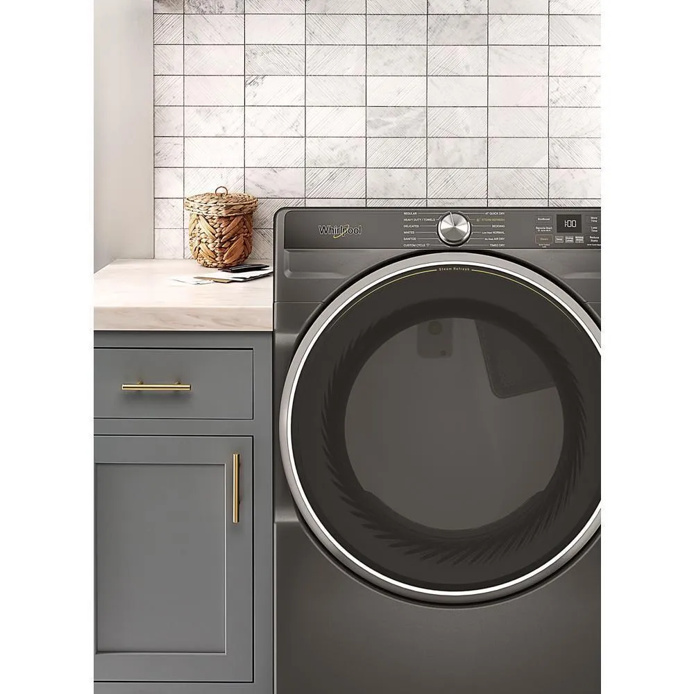 Whirlpool WED6720RU 7.4 Cu. Ft. Smart Front Load Energy Star Electric Dryer With Steam Capabilities