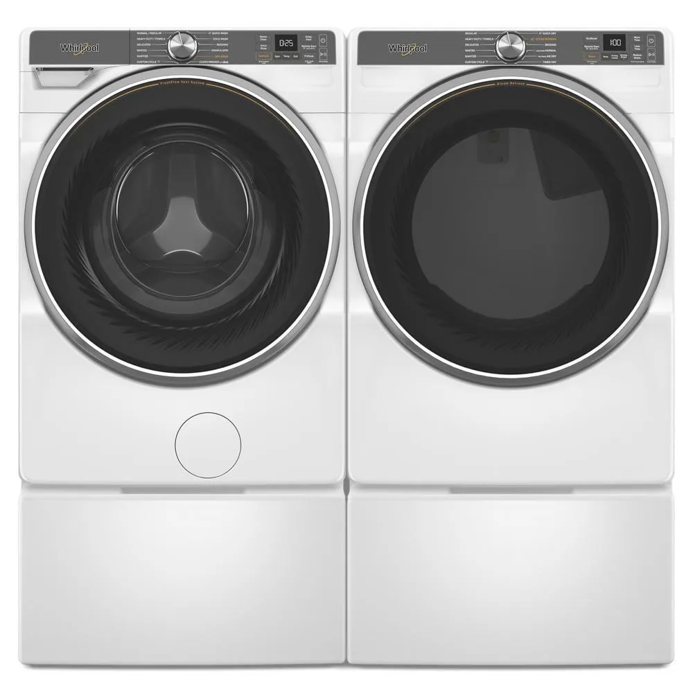 Whirlpool WED6720RW 7.4 Cu. Ft. Smart Front Load Energy Star Electric Dryer With Steam Capabilities
