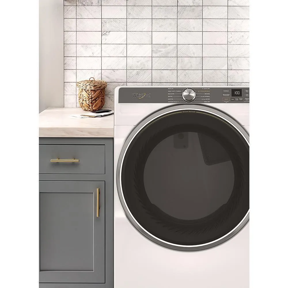 Whirlpool WED6720RW 7.4 Cu. Ft. Smart Front Load Energy Star Electric Dryer With Steam Capabilities