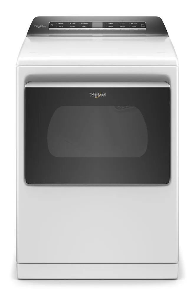 Whirlpool WED8127LW 7.4 Cu. Ft. Top Load Electric Dryer With Advanced Moisture Sensing