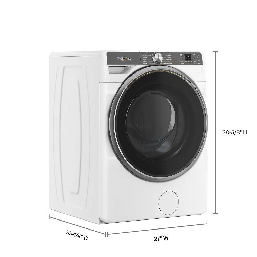 Whirlpool WFW6720RW 5.0 Cu. Ft. Smart Front Load Energy Star Washer With The Freshflow&#8482; Vent System