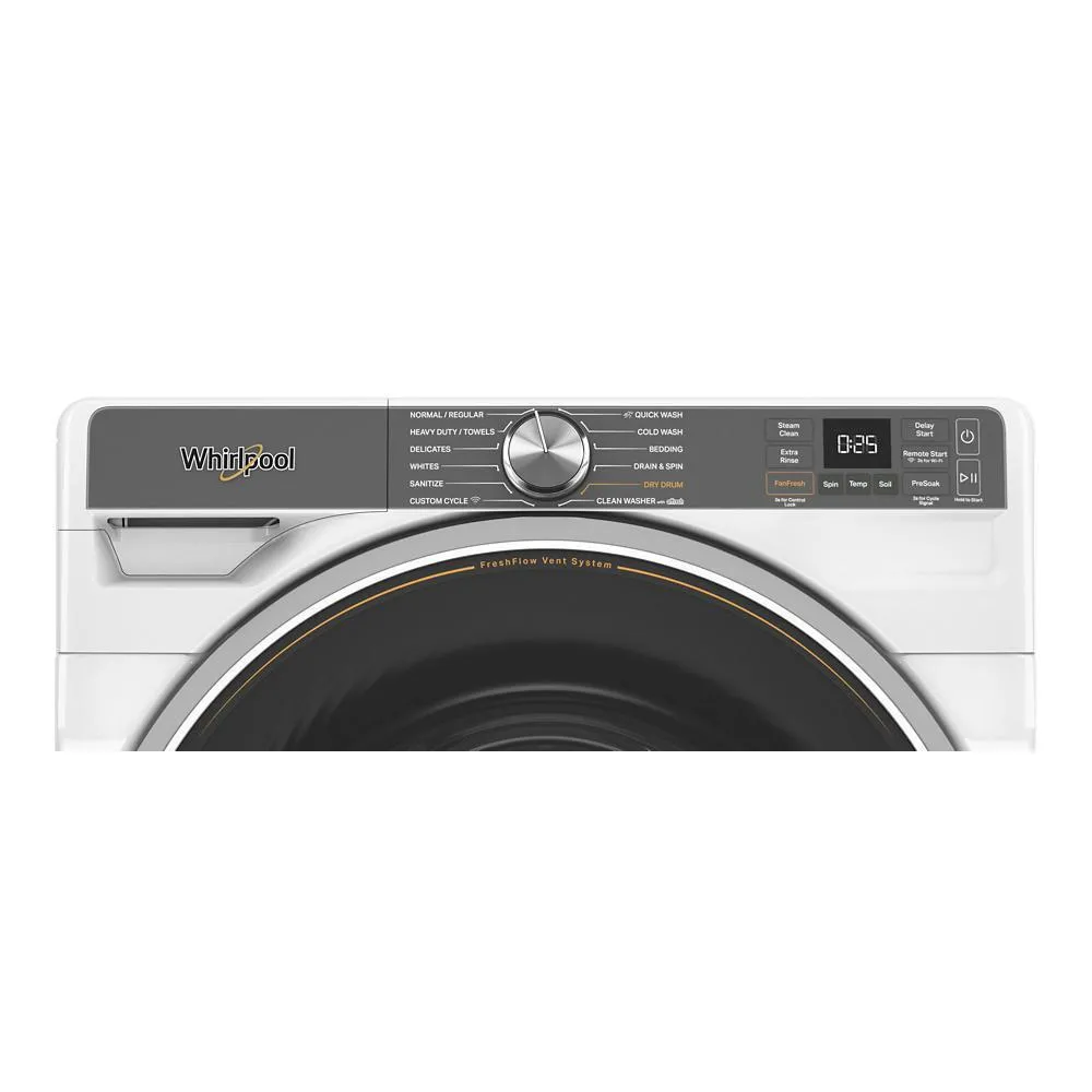 Whirlpool WFW6720RW 5.0 Cu. Ft. Smart Front Load Energy Star Washer With The Freshflow&#8482; Vent System